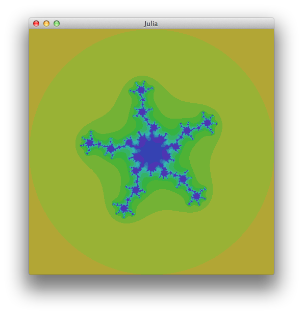 a 5-arm Julia Set